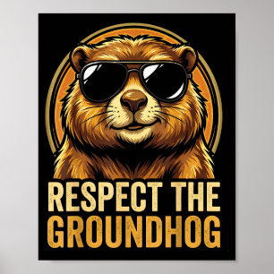 Affiche Respectez le jour de la marmotte Ground Hog Day 20