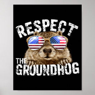 Affiche Respectez Le Marmotte Drôle De Jour De La Marmotte