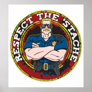 Affiche Respectez 'le policier de Stache