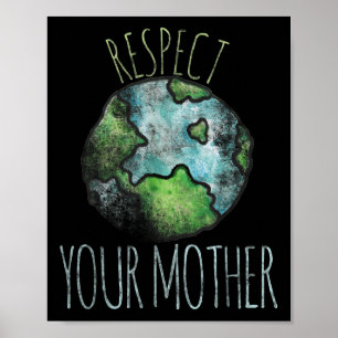 Affiche Respectez votre Jour des terres Chemise Mère Tee -