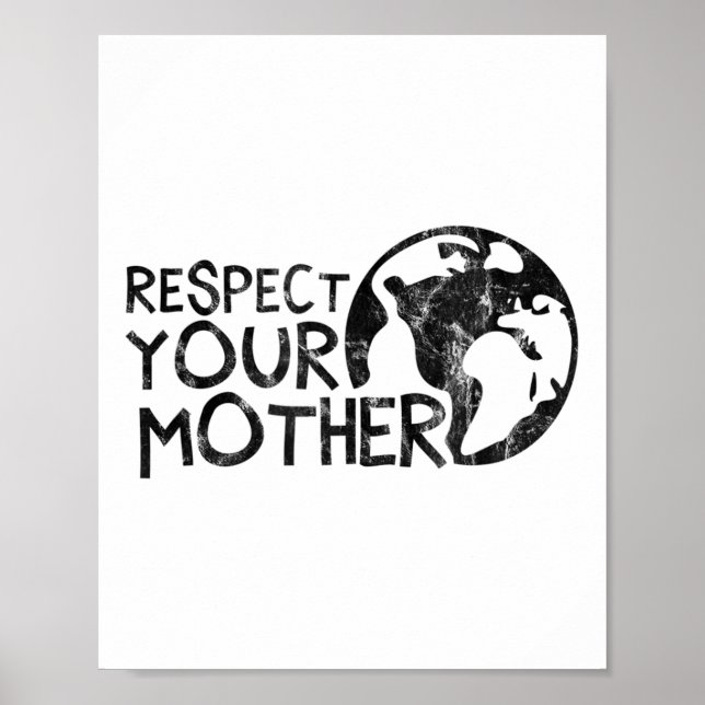 Affiche Respectez Votre Mère, Terre, Nature, De l'environn (Devant)