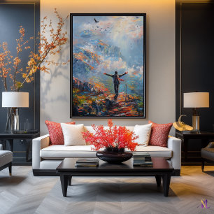 Affiche Respiration du Sommet - Liberté dans la lumière et