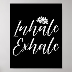 Affiche Respiration Yoga Pleine Conscience Méditation Lotu