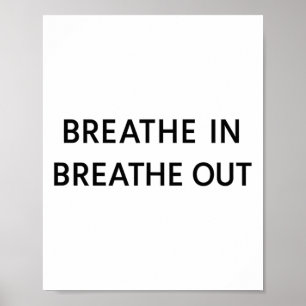 Affiche Respirer en toute sérénité Design de yoga de plein