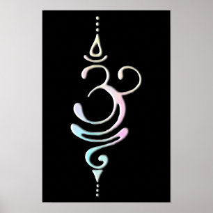Affiche Respirer pastel 