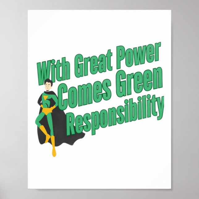 Affiche Responsabilité verte  (Devant)
