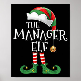Affiche Responsable de Noël Elf Correspondant à la Famille