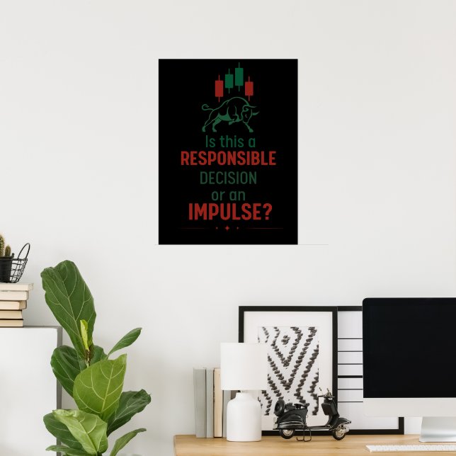 Affiche Responsible Decision – Trading Discipline (Bureau à domicile)