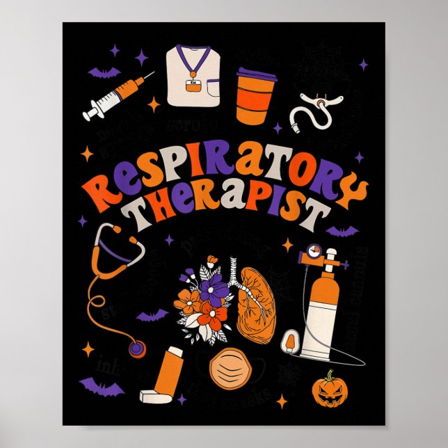 Affiche Resratory Therast Shirt Halloween Resratory Theras (Devant)