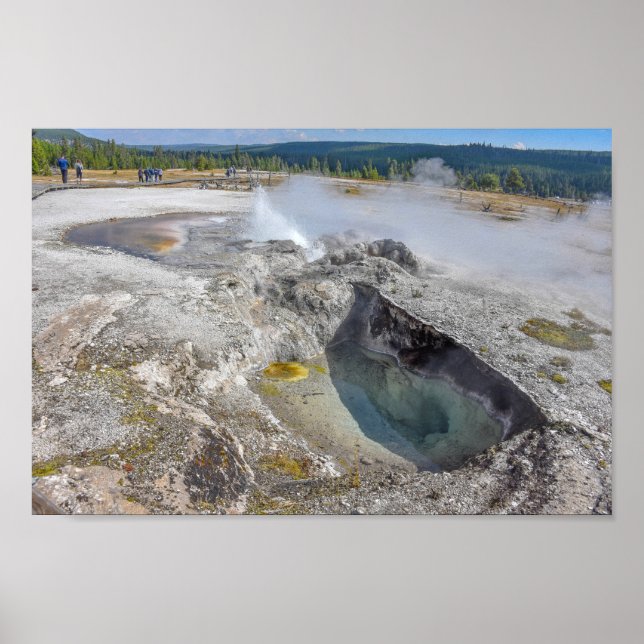Affiche Ressort Avoca, Biscuit Basin, Yellowstone (Devant)