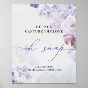 Affiche Ressort éthérée violet bleu poussiéreux roses oh s