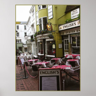 Affiche Restaurant anglais imprimé (RU)