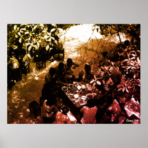 Affiche Restaurant Vintage Chine Canton