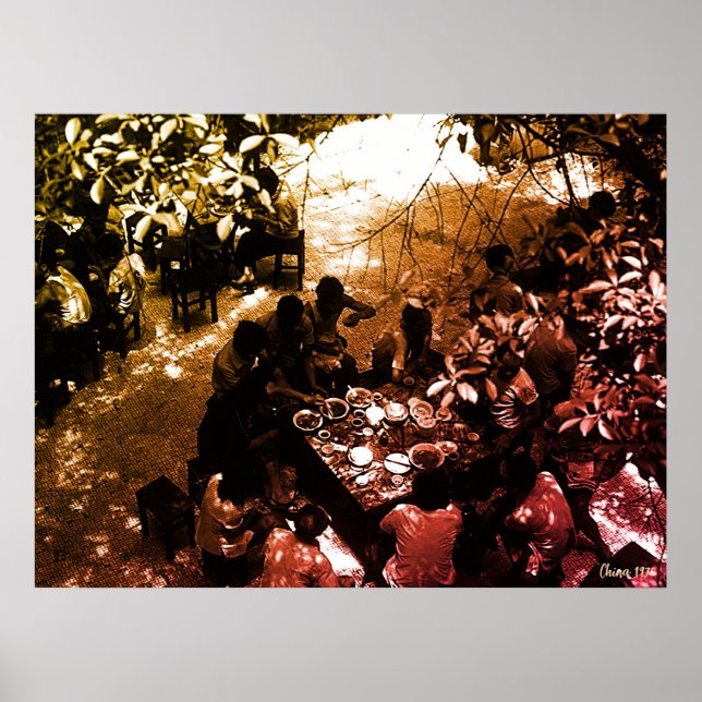 Affiche Restaurant Vintage Chine Canton (Devant)