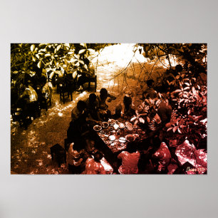 Affiche Restaurant Vintage Chine Canton