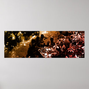 Affiche Restaurant Vintage Chine Canton