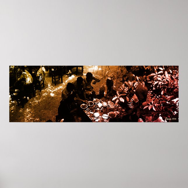 Affiche Restaurant Vintage Chine Canton (Devant)