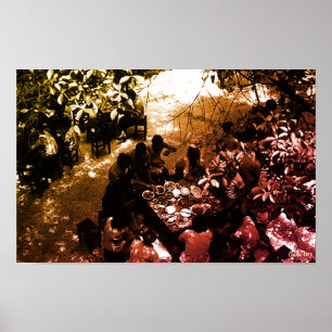 Affiche Restaurant Vintage Chine Canton