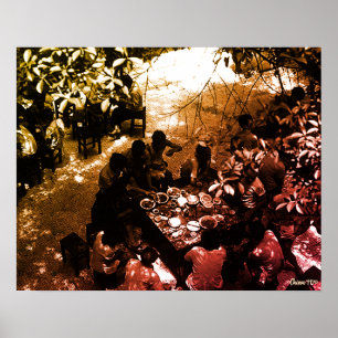 Affiche Restaurant Vintage Chine Canton