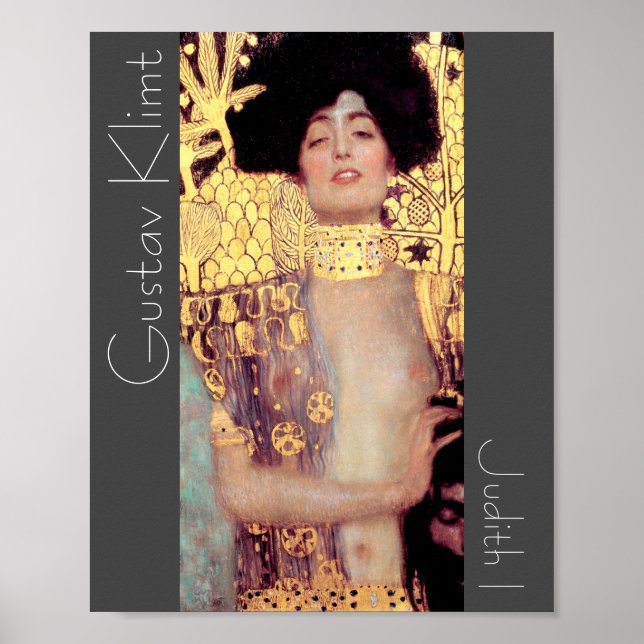 Affiche Restauré Judith I Holofernes Gustav Klimt Nouveau (Devant)