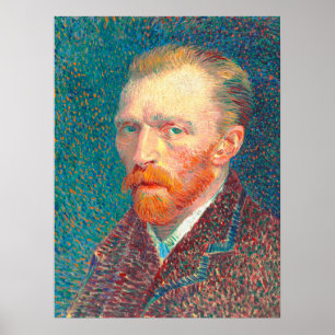 Affiche Restauré Vibrant Vincent Van Gogh Autoportrait