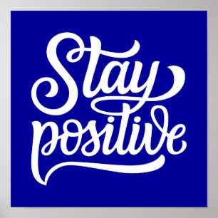 Affiche Rester bleu positif