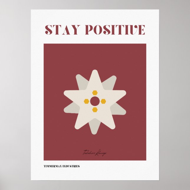 Affiche Rester positif (Devant)