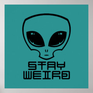 Affiche Restez à la tête d'Alien bizarre