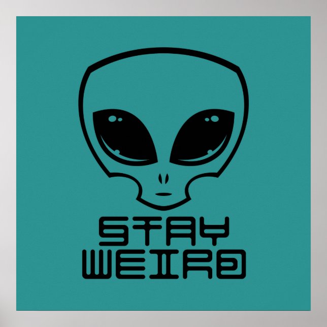 Affiche Restez à la tête d'Alien bizarre (Devant)
