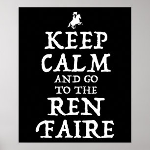 Affiche Restez Calme Et Allez À La Foire Ren Faire