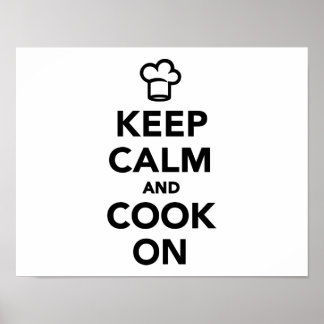 Affiche Restez calme et cuisinez