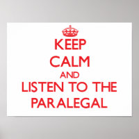 Restez calme et écoutez le Paralegal