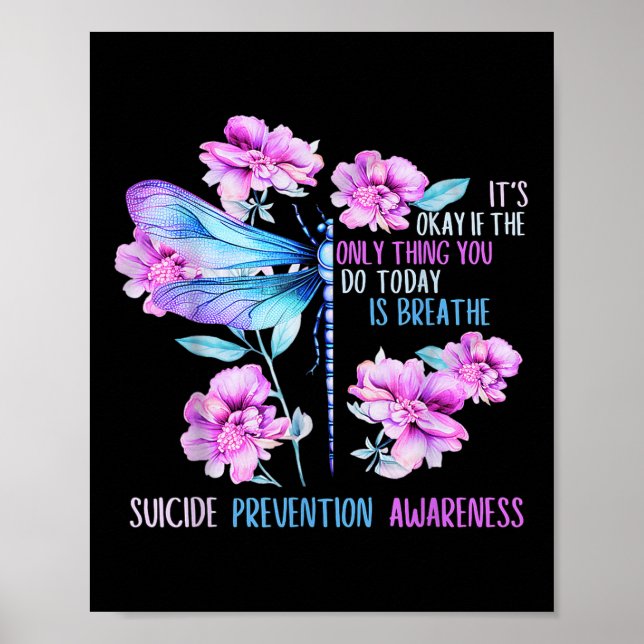 Affiche Restez Certifié pour la prévention du suicide chez (Devant)