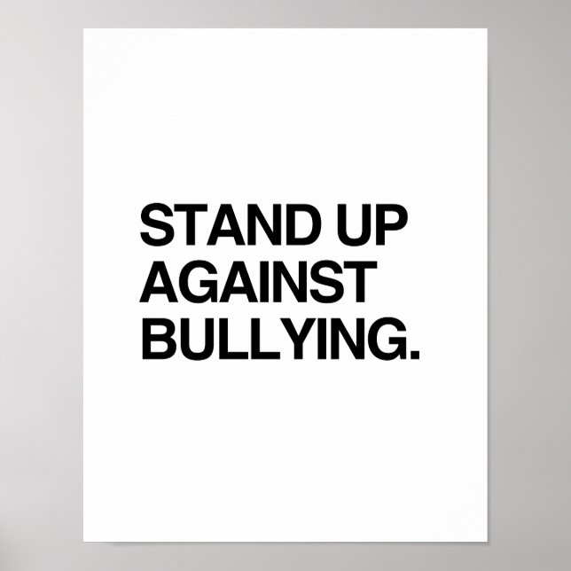 AFFICHE RESTEZ CONTRE LE BULLYING (Devant)