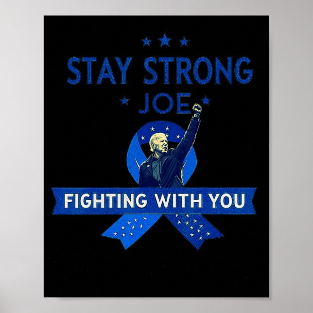 Affiche Restez fort Biden Support Patriotique Prostat De R (Devant)
