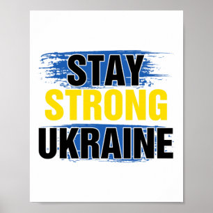 Affiche Restez Forts Ukraine