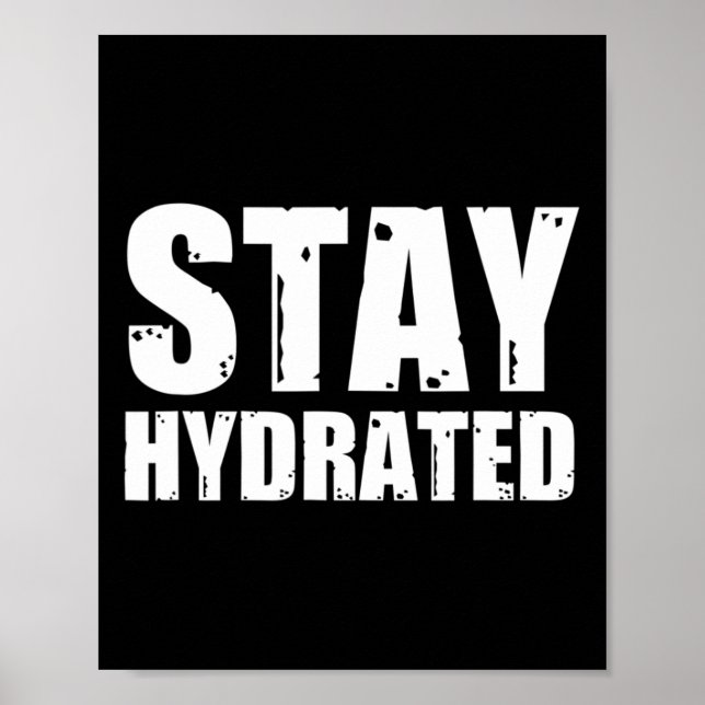 Affiche Restez hydraté (Devant)