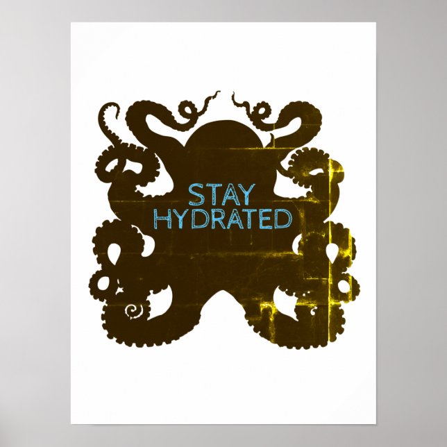 Affiche Restez hydraté (Devant)