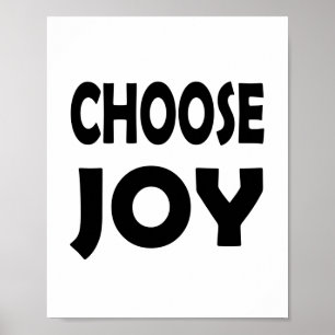 Affiche Restez Joyeux Bonheur inspirant