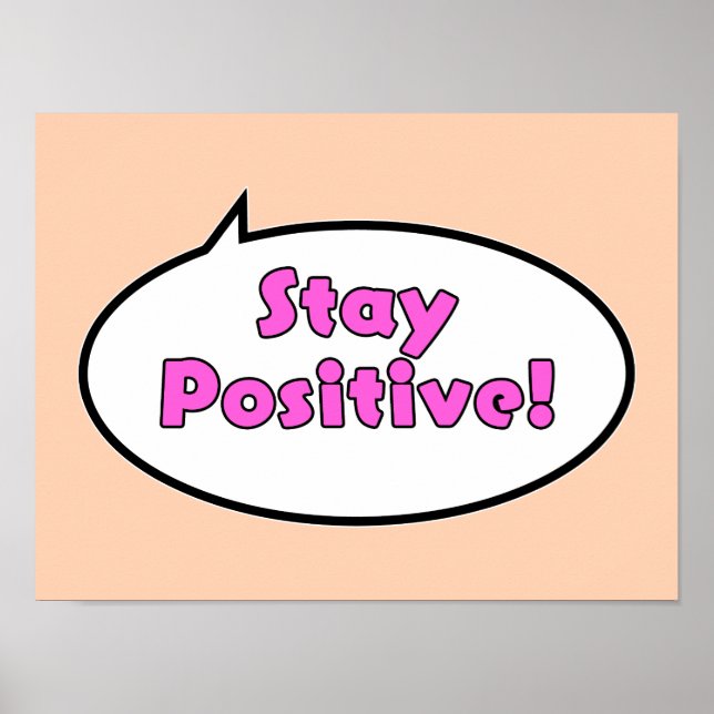Affiche Restez Positif ! (Devant)