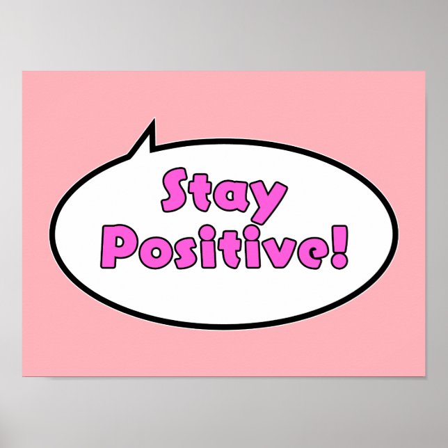 Affiche Restez Positif ! (Devant)