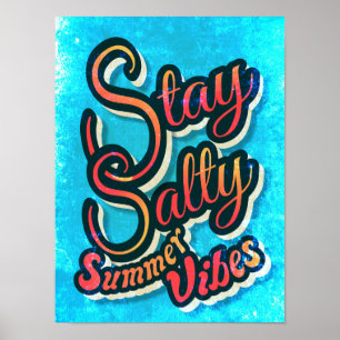 Affiche Restez Salés Vibes d'Été