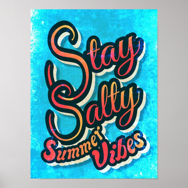 Affiche Restez Salés Vibes d'Été  (Devant)
