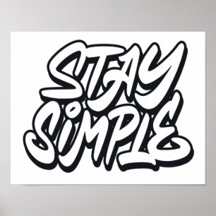 Affiche Restez simple