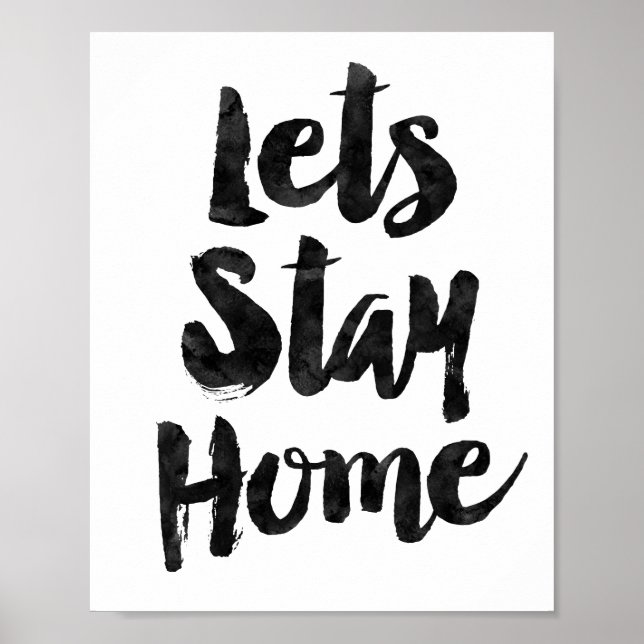 Affiche Restons à la maison (Devant)