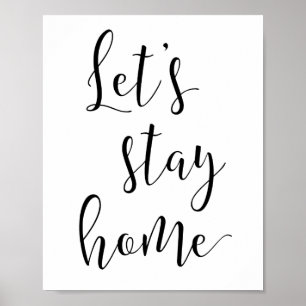 Affiche Restons à la maison