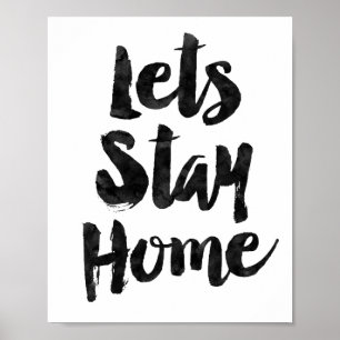 Affiche Restons la maison
