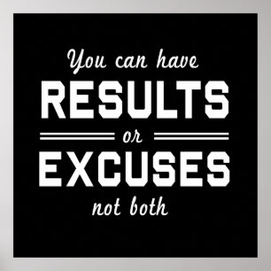 Affiche Résultats ou Excuses