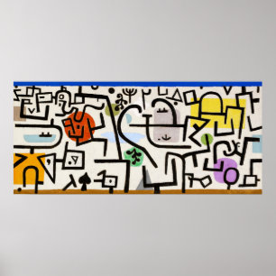 Affiche Résumé captivant : Port riche par Paul Klee