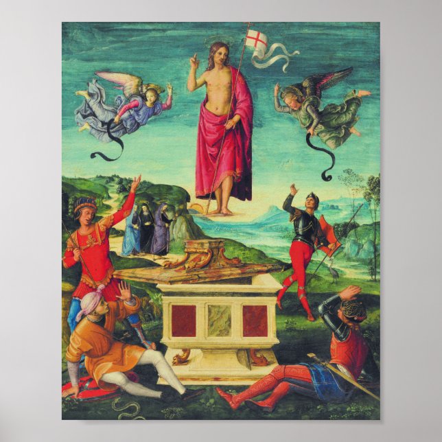 Affiche Résurrection de Jésus Christ par Raphael (Devant)